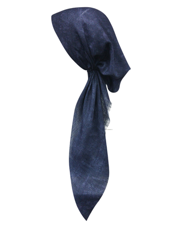 Revaz HS403J Denim Adjustable Pre-Tied Bandanna with Velvet Grip myselflingerie.com